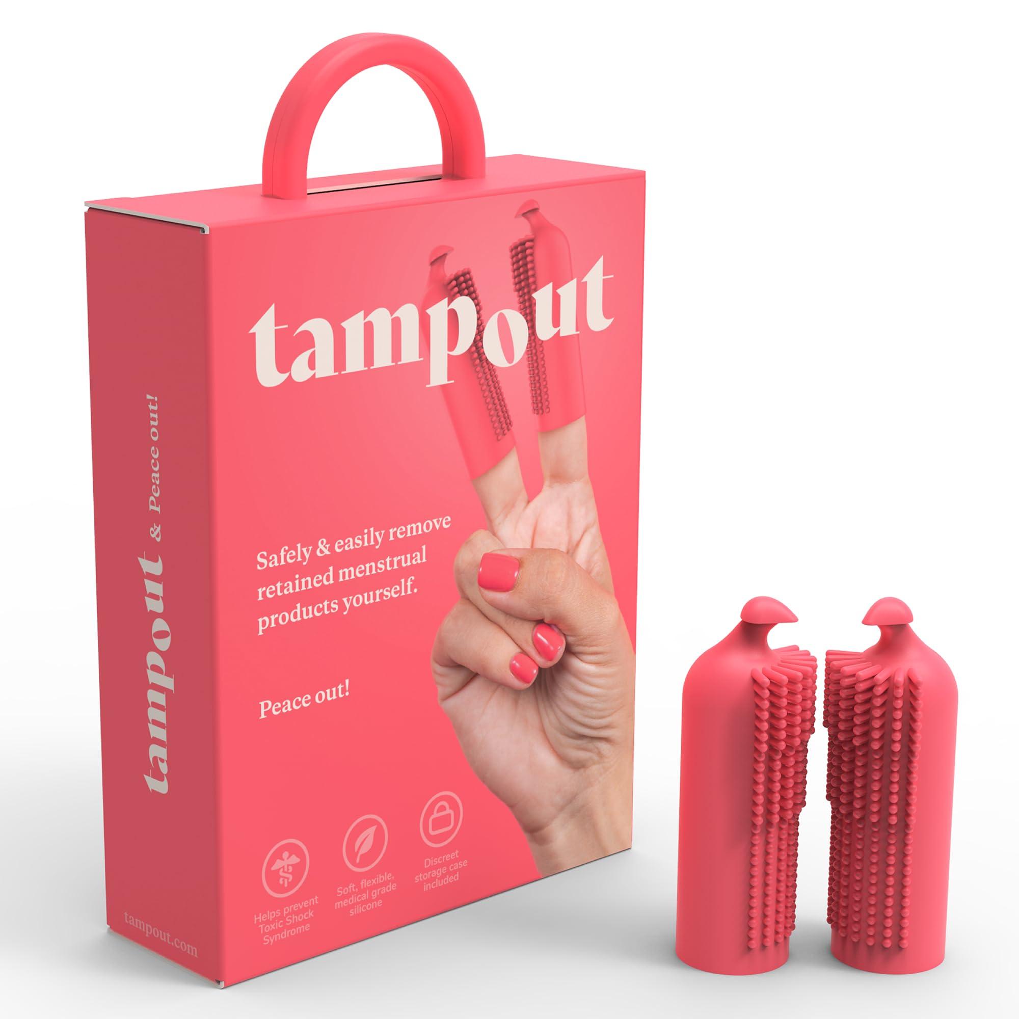 TAMPOUT Tampout Menstrual Cup Removal Tool, at-Home Aid for Retained Tampons and Menstrual Cups and Menstrual Discs.