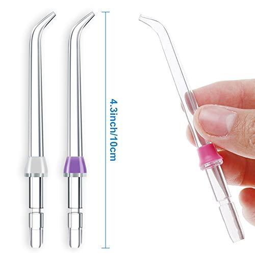 RAXSEG Flosser Replacement Tips for Waterpik Water Flosser, Reach Flosser Refill Heads Replacement Heads for Waterpik, Compatible with Waterpik Oral Irrigator & Dental Flosser(6 Classic Jet Tips)