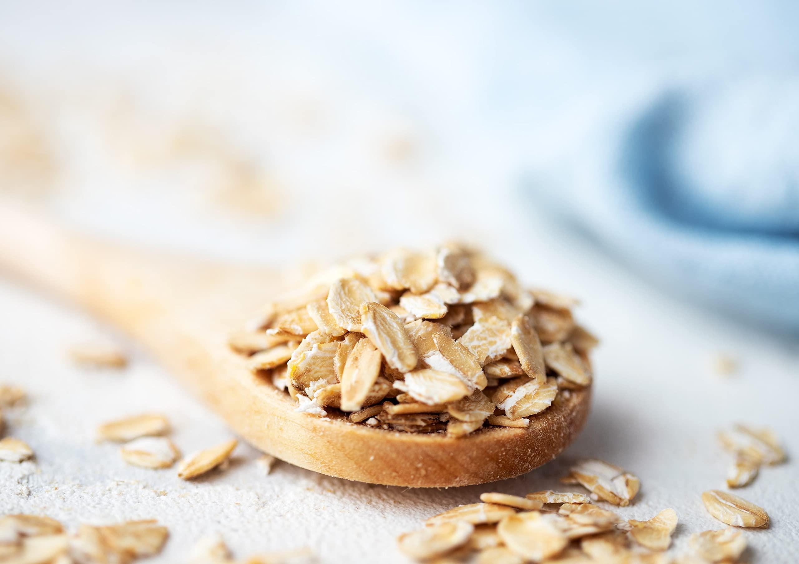 Food to Live Food to Live Gluten Free Organic Regular Rolled Oats, 2 Pounds Non-GMO, Old-Fashioned, 100% Whole Grain, Vegan, Bulk. Rich in Fiber. Great for Oatmeal, Cereal, Granola, Cookies. Made in USA