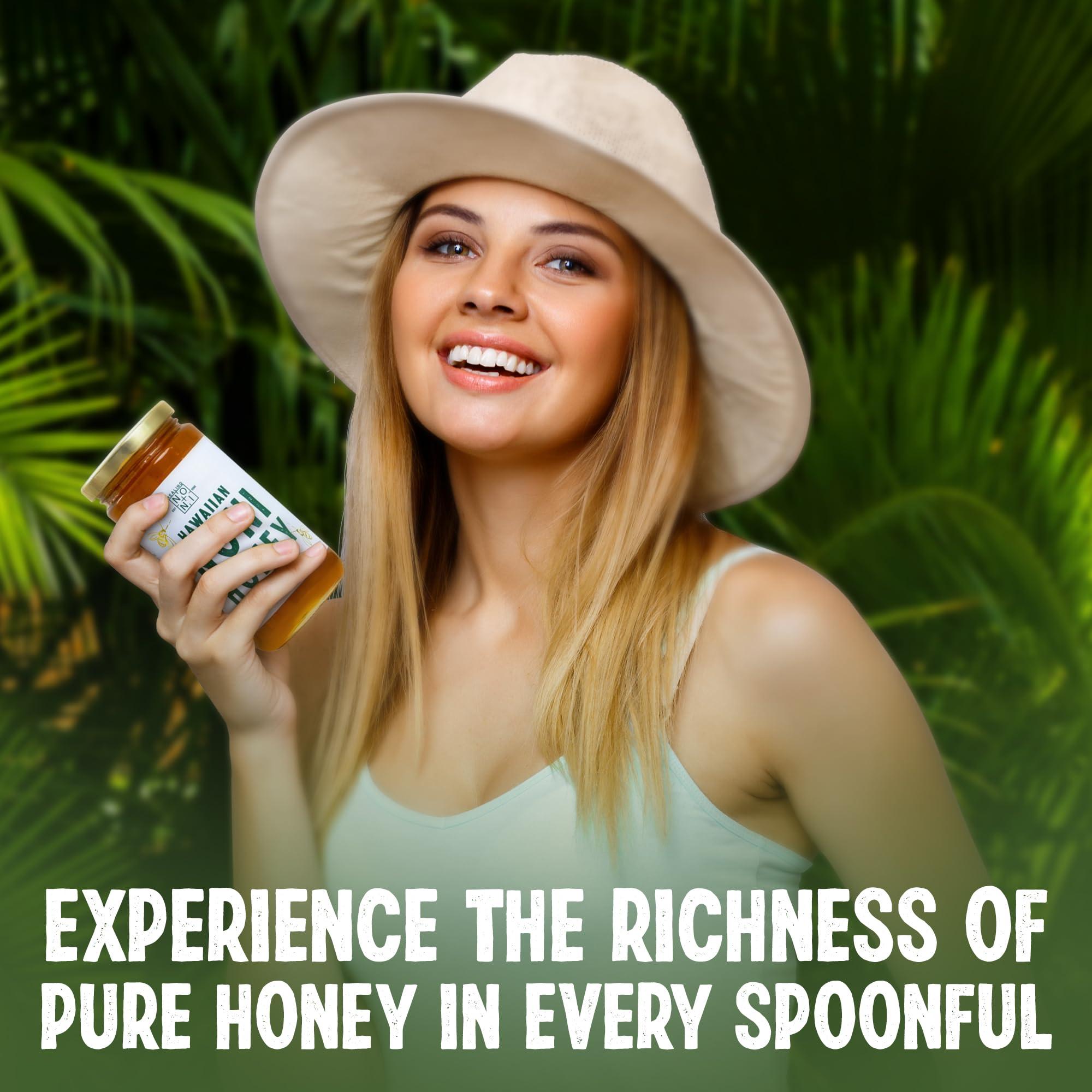 Healing Noni Healing Noni - Hawaiian Honey - All-Natural - 2-Pack Glass Jar 48oz