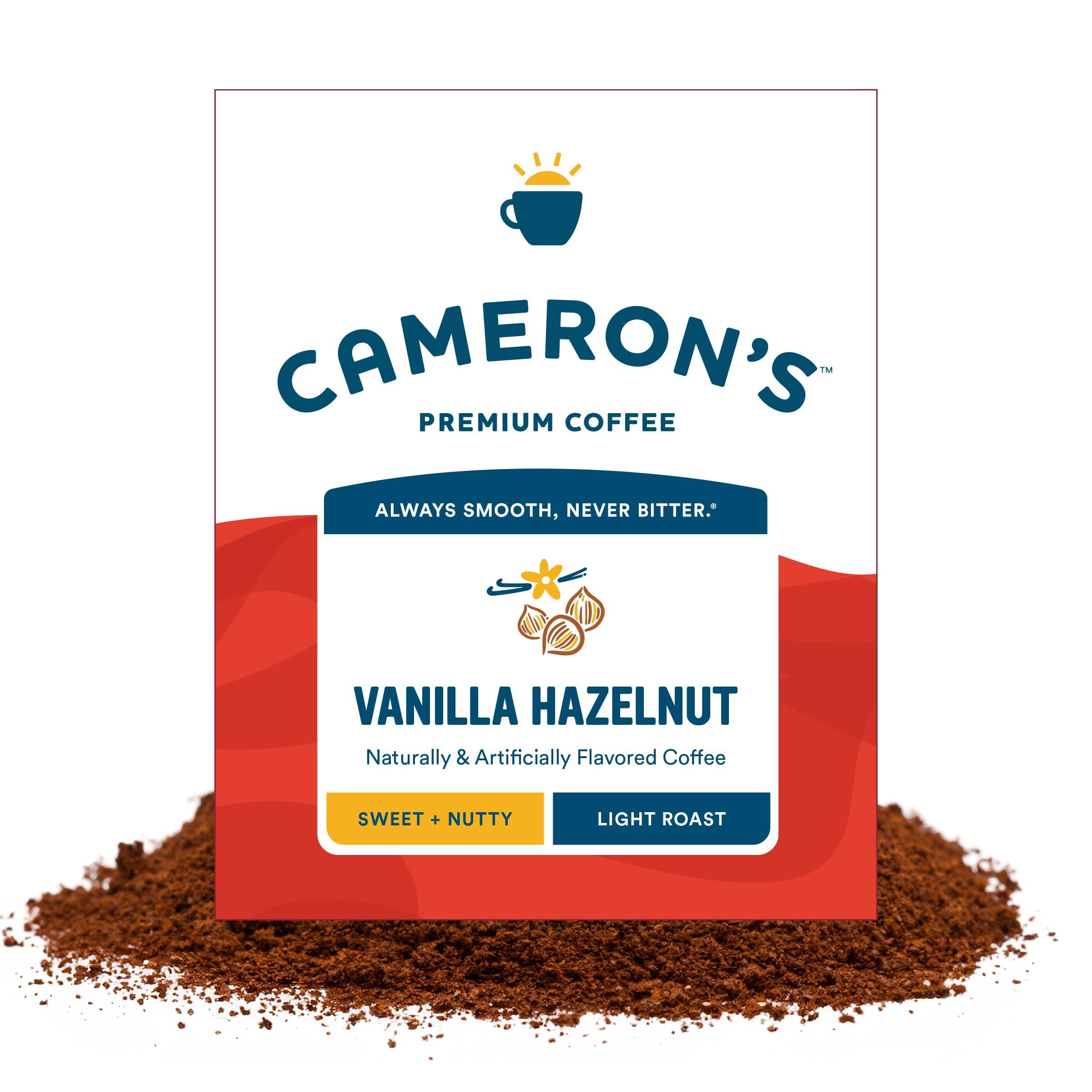 Cameron\'s Coffee Cameron\'s Coffee Vanilla Hazelnut Roasted Ground Coffee, Light Roast, 4-Pound Bag, (Pack of 1)