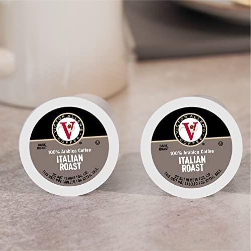 Victor Allen Victor Allen's Coffee Italian Roast, Dark Roast, 80 Count, Single Serve Coffee Pods for Keurig K-Cup Brewers