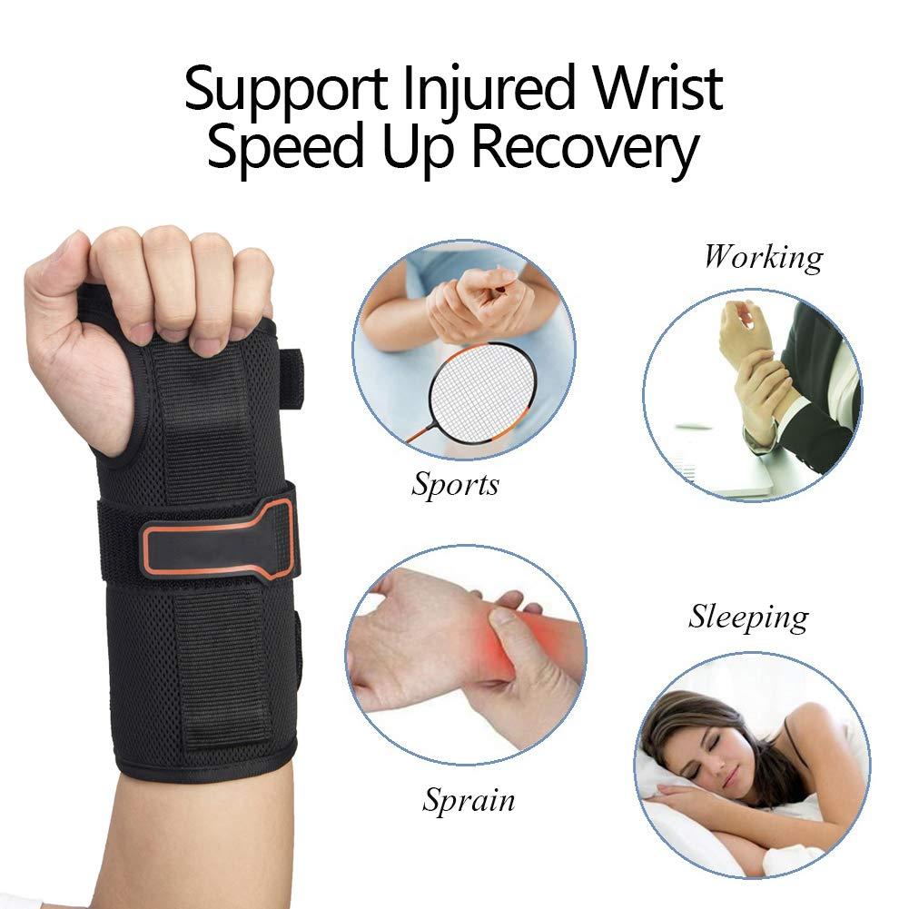 kefit Wrist Brace Carpal Tunnel Relief, Wrist Splint Night Support, Wrist Support for Arthritis, Tendonitis, Right Hand, Medium