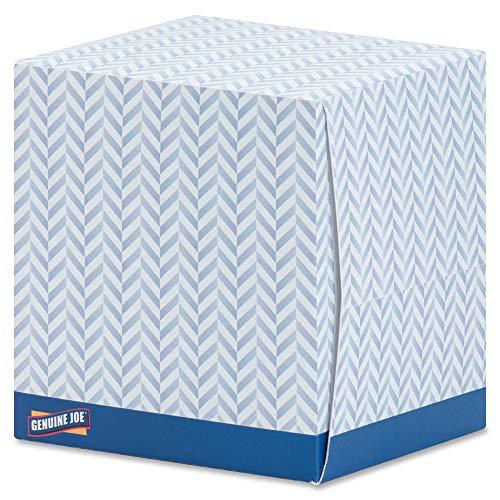 Genuine Joe Genuine Joe GJO26085 Cube Box Facial Tissue, 2-Ply, 85 per Box, White (Pack of 36)