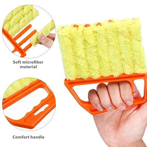 ULTECHNOVO ULTECHNOVO Duster Wands 1 Set Cleaning Brush Cleaning Stick Duster Small Duster Sticks Small Cleaning Brush Blind Duster Tool Detail Stick Mini Duster Window Blinds Plastic Cleaning Wands