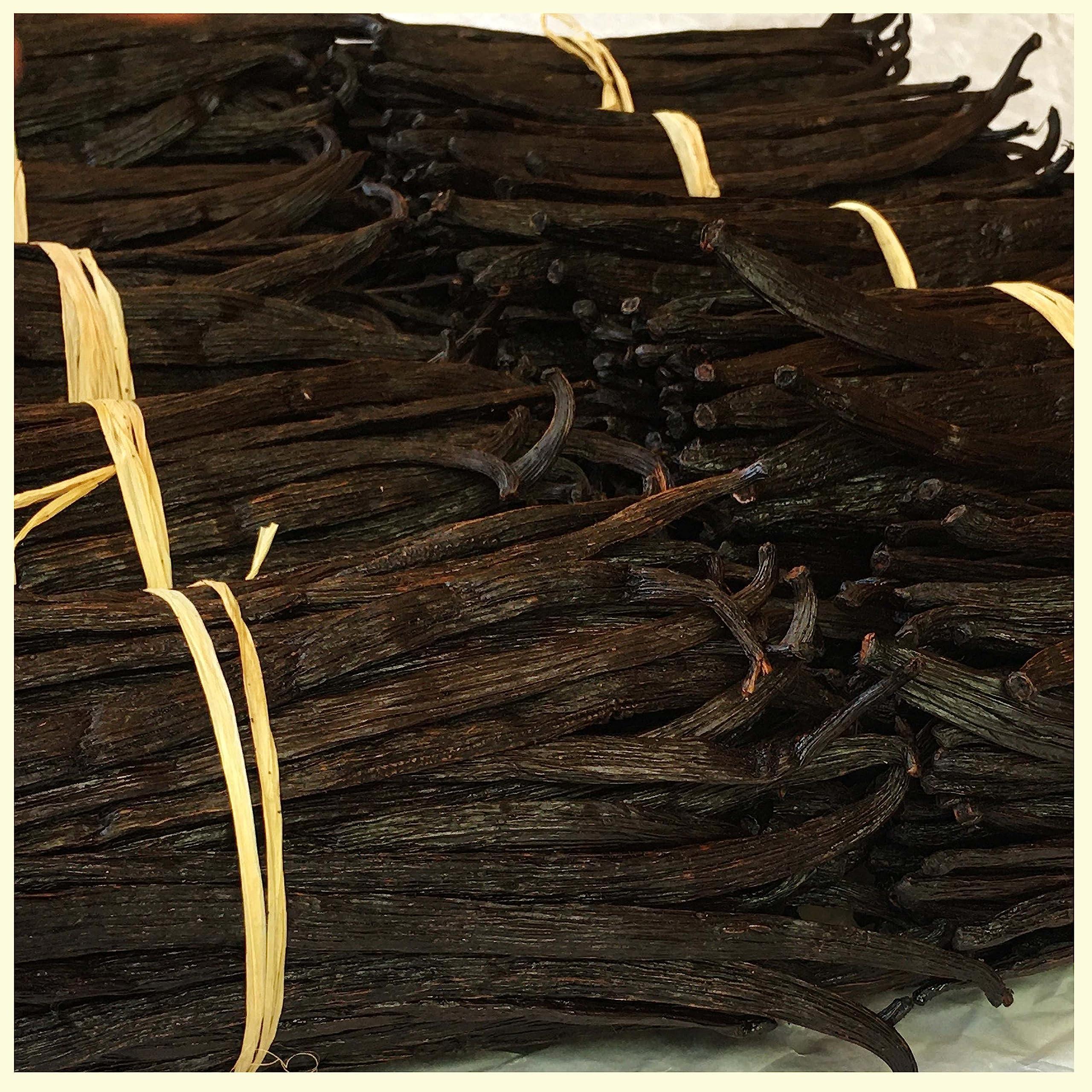 Akshit 5 Lb. Bulk Vanilla Beans Grade A, Whole Vanilla Bean Pods For Restaurants and Home Baking, Natural Vanilla Beans for Making Vanilla Extract