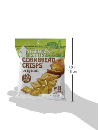 Farmer's Pantry Farmer's Pantry Bulk Pack Original Cornbread Crisps, Original, 2 Ounce (Pack of 24)
