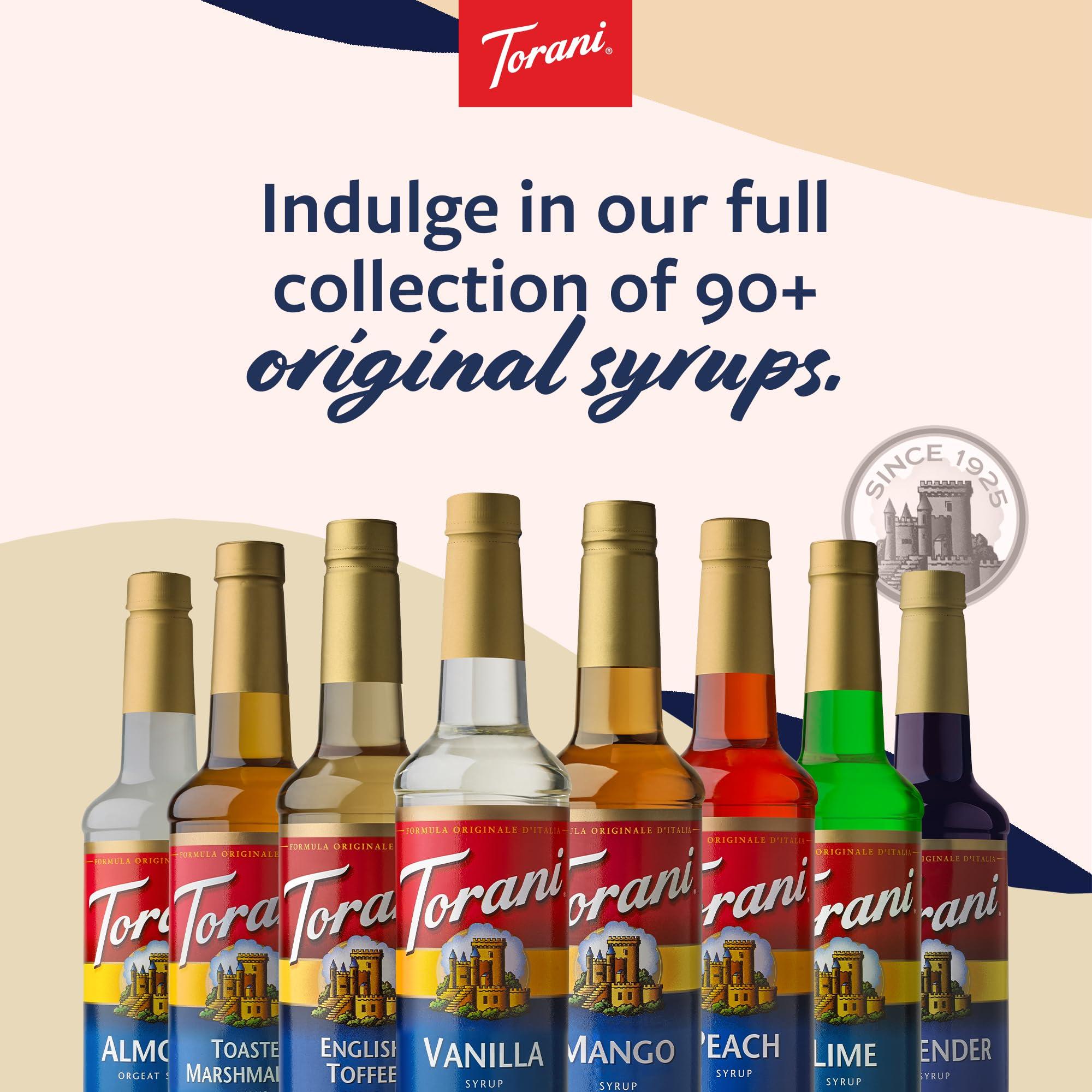 Torani Torani Coffee Syrup, French Vanilla Flavored Syrup for Drinks, Pump Included, 25.4 Fl Oz