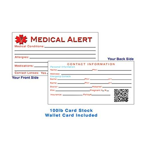 My Identity Doctor My Identity Doctor - Customized Medical Alert Bracelet for Women with Engraving - 1.2cm Steel, Glass Hearts - Red - Wrist Size 6.75 Inch