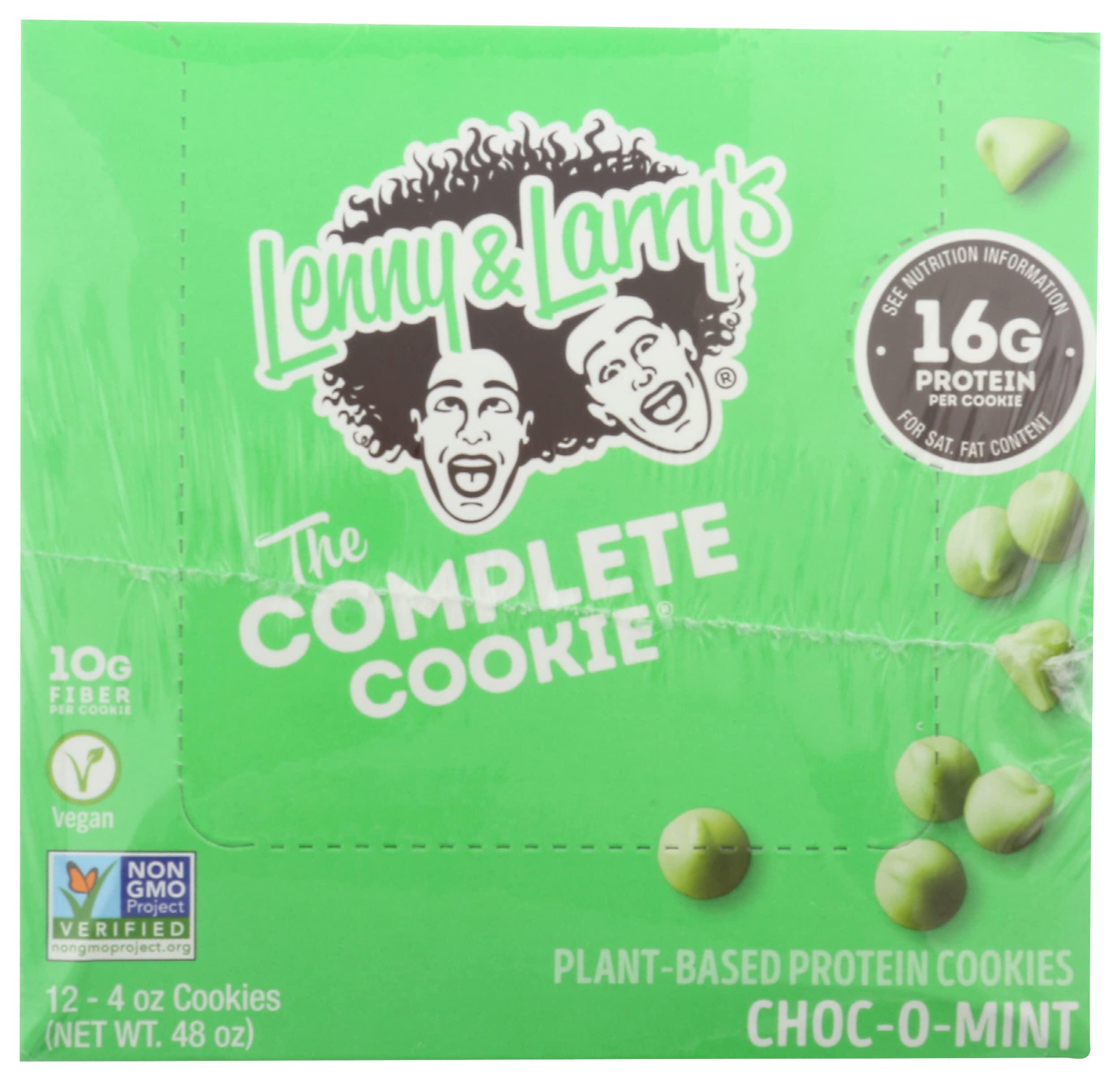 Lenny & Larry\'s Lenny & Larry\'s The Complete Cookie, Choc-O-Mint, 16g Plant-Based Protein, Vegan, Non-GMO, 4 Oz (Pack of 12)
