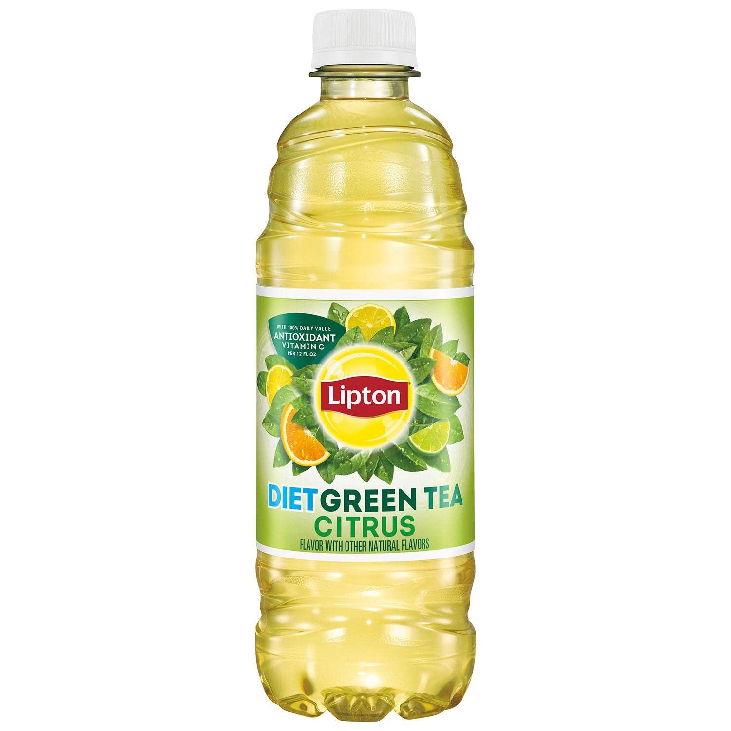 Ready Set Gourmet Diet Green Iced Tea - Citrus Flavor With Other Natural Flavors - With 100% Daily Value Antioxidant Vitamin C Per 12 Fl Oz, 24-500 ml Bottles - 1 Pack