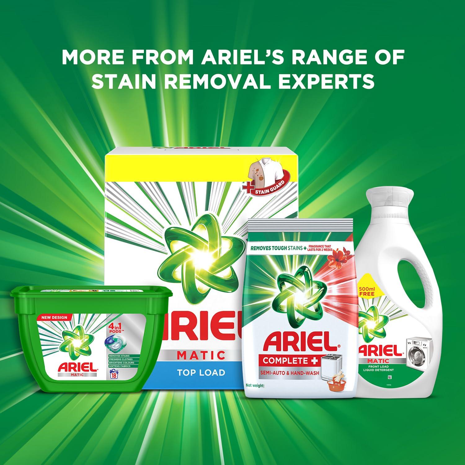 ARIEL Ariel Matic Front Load Detergent Powder 5kg + Ariel Matic Front Load 2L Liquid Free