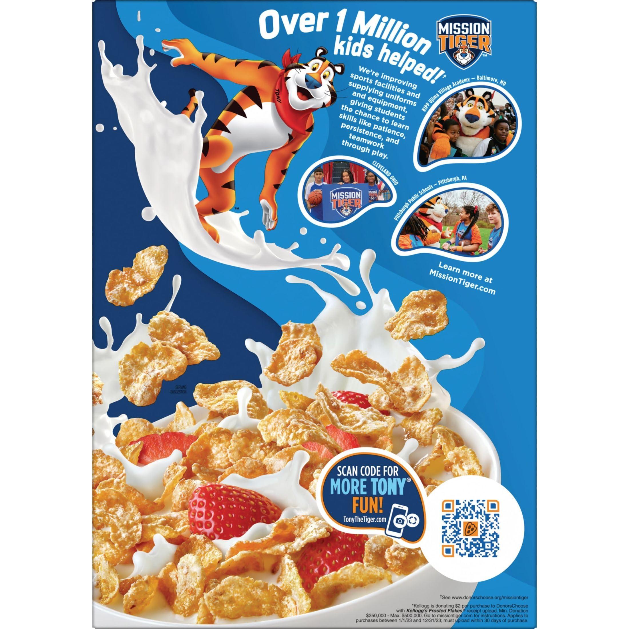 Frosted Flakes Kellogg\'s Frosted Flakes Breakfast Cereal, Kids Cereal, Family Breakfast, Chocolate Milkshake, 12.2oz Box (1 Box)