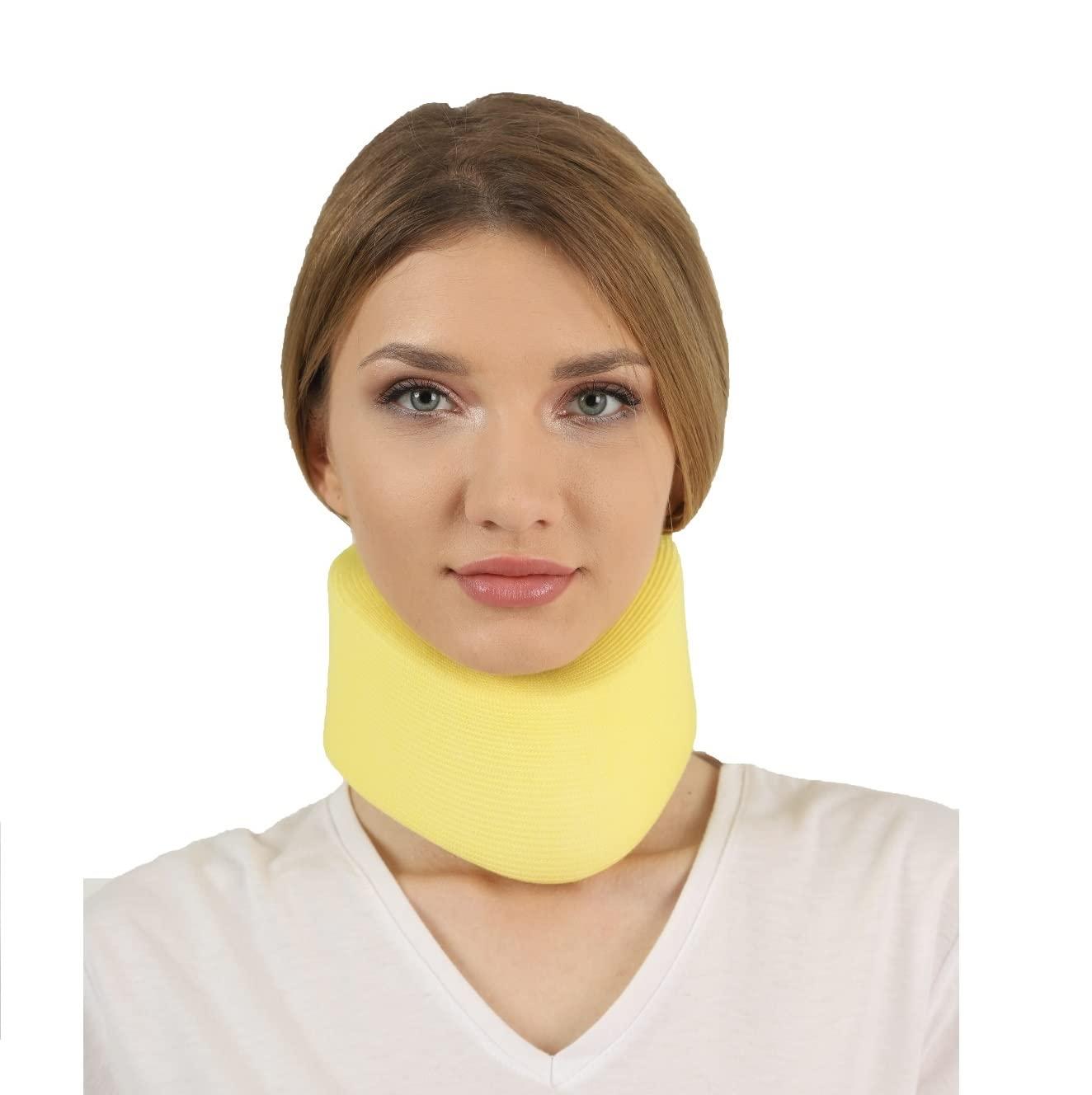 Ritmic RITMIC Neck Support, Soft Foam Neck Brace for Neck Pain, Foam Filled Cervical Collar, Aligns Stabilizes Vertebrae, Adjustable Neck Support for Sleeping, TV, PC and Office, Suitable for Men and Women