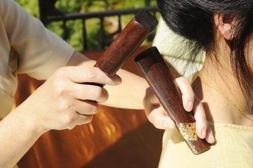 Thailand spa product Massage Tools : Tok-sen Therapy (Hammer Massage Tools)-Red Natural