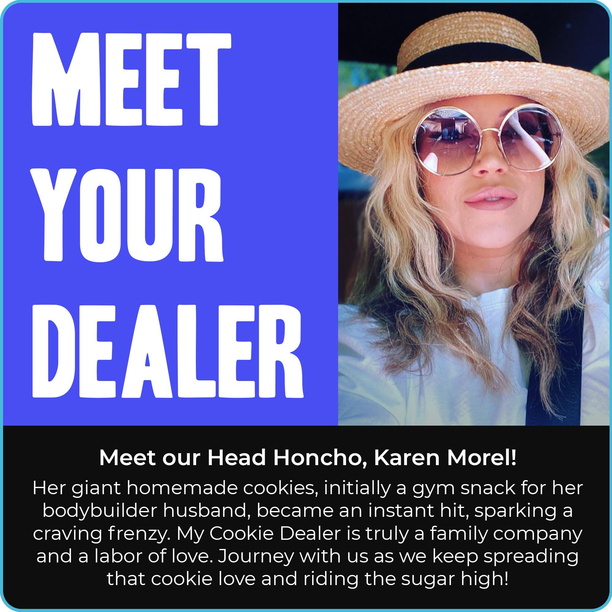 My Cookie Dealer My Cookie Dealer Protein Cookies, Milk and Cookies (3-Pack, 4oz Cookie) - 18g Protein per Cookie (Made with RAW Nutrition Protein) - Individually Wrapped Travel Snacks