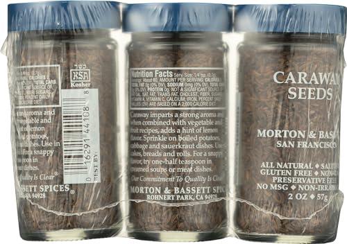Morton & Bassett Morton & Bassett Caraway Seeds, All Natural, Kosher, MSG Free, Gluten Free & Non-GMO, 2 Ounce (Pack of 3)