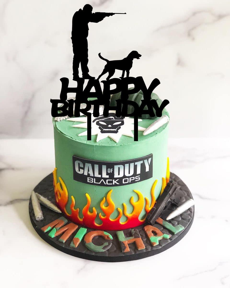 Funny Happy Birthday Cake Topper - Hunter With MUJUPOWL - NineLife - Saudi  Arabia, image size:960x1200