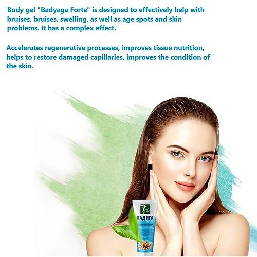 DUOSHOP Gel \"Badyaga Forte\" Ointment from Edema, for Bruises, Hematom, Acceleration of Healing, from Pigment and Stagnant Spots, Bodyaga Skin Cream, Mask for Bruises, Gel Against Bruises, 75 ml