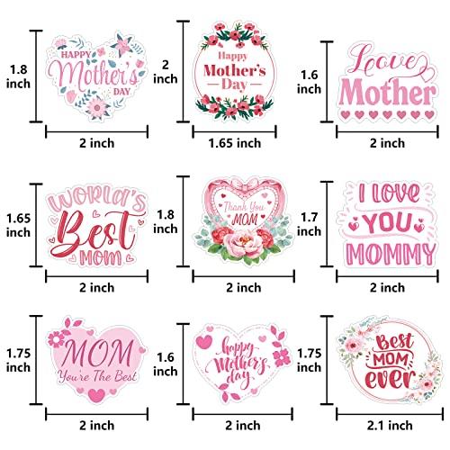 M1NTP1US + 144PCS Happy Mothers Day Cupcake Toppers Decorations Mom Day Thank You Appetizers Toothpicks Sticks Food Picks Party Supplies