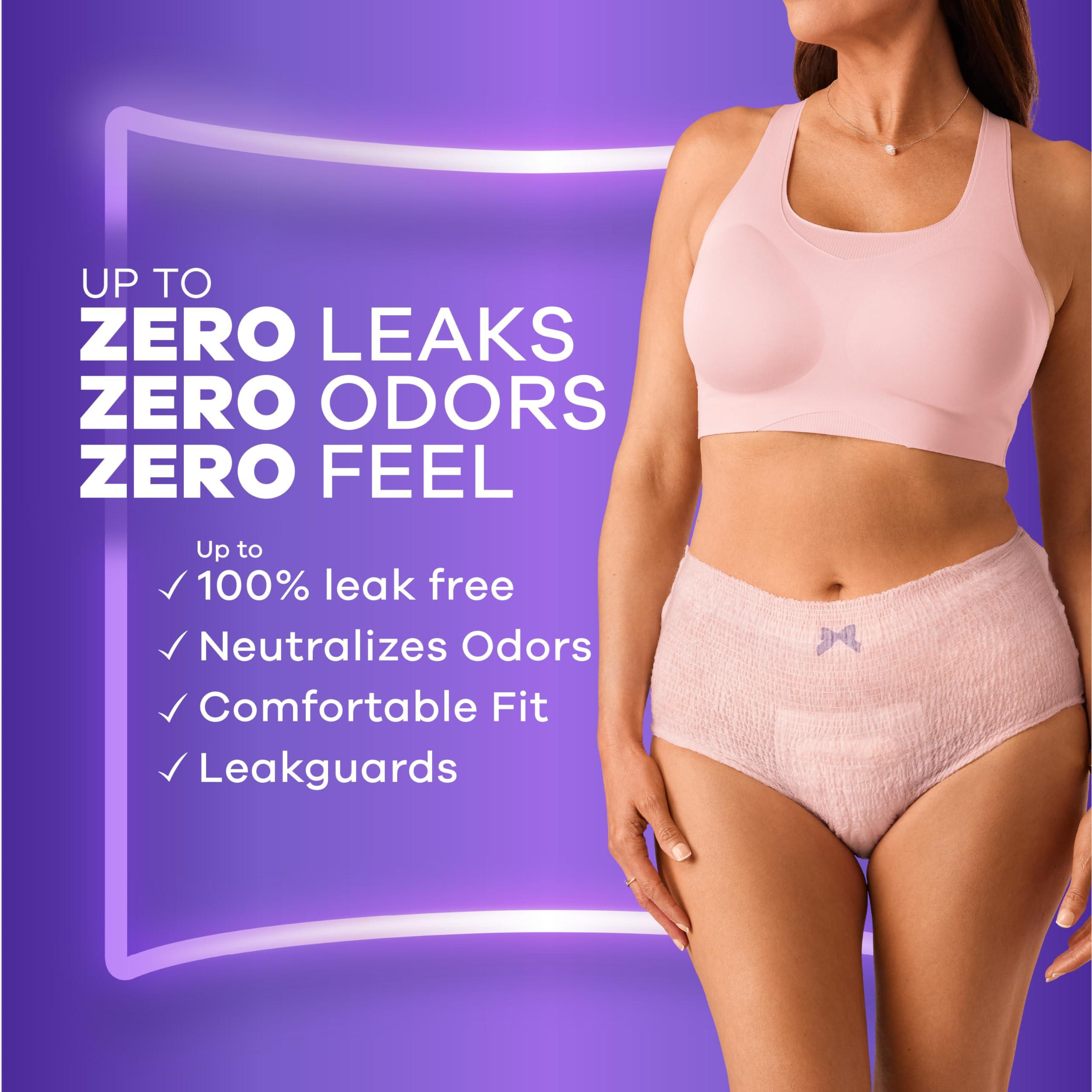 Always Discreet Always Discreet Adult Incontinence & Postpartum Underwear For Women, Size Small/Medium, Maximum Absorbency, Disposable, 32 Count x 2 Packs (64 Count total) (Packaging May Vary)
