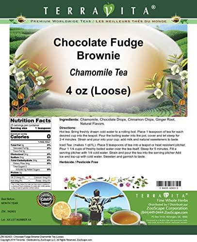 TerraVita Chocolate Fudge Brownie Chamomile Tea (Loose) (4 oz, ZIN: 542403)