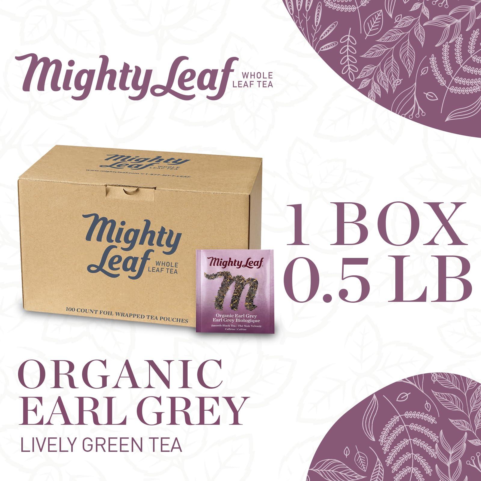 Mighty Leaf Mighty Leaf Organic Earl Grey Tea, 100 Tea Pouches