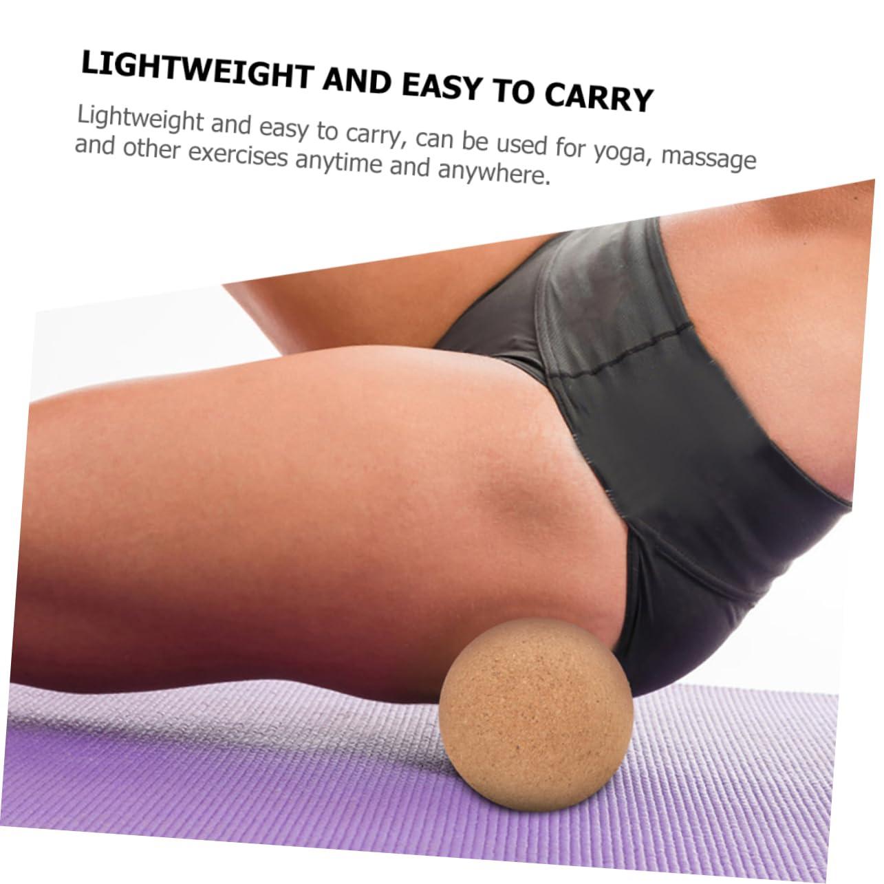 WHAMVOX WHAMVOX Massagers for Neck and Back Massage Ball Roller Small Massage Ball Cork Hand Massager