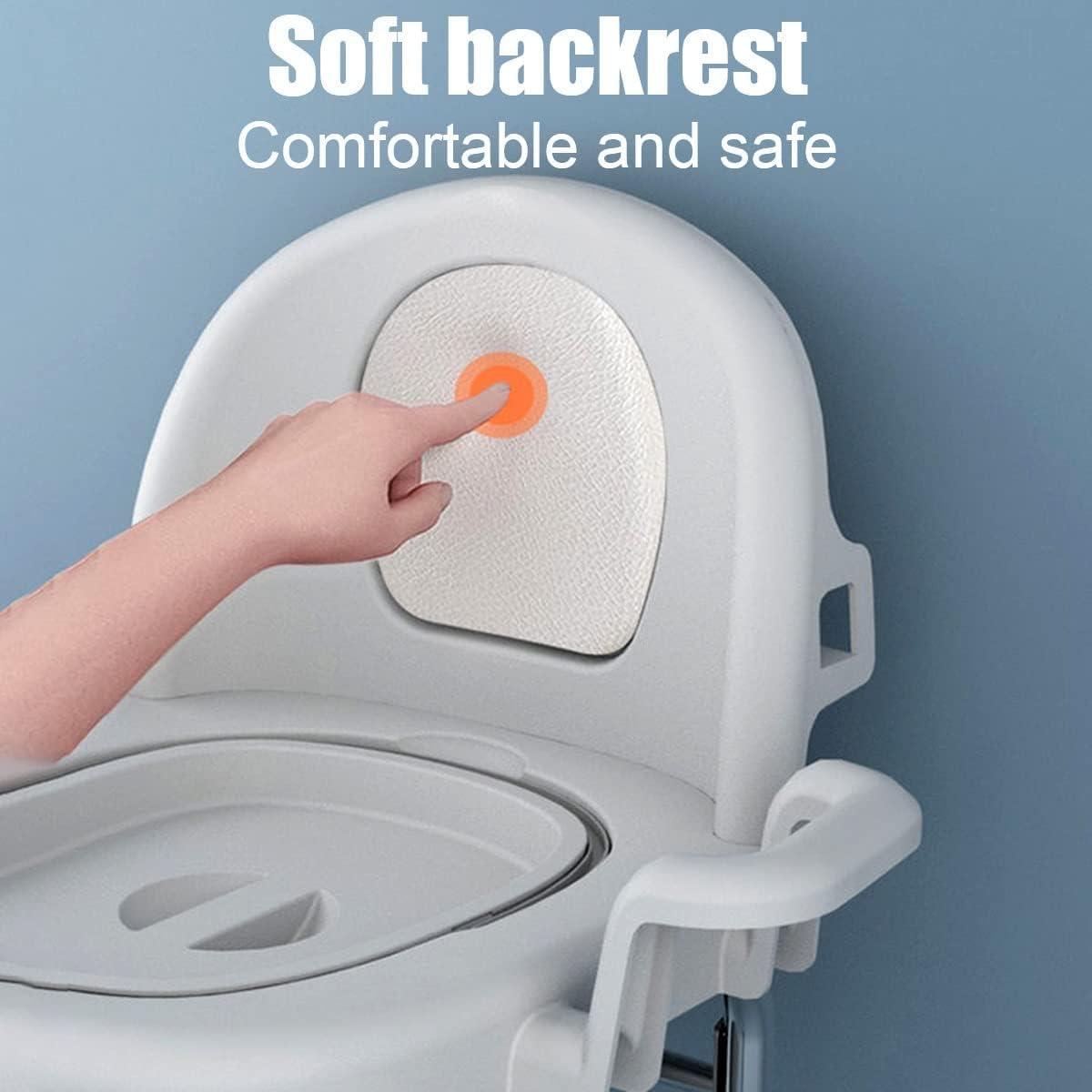 JITEM JITEM Bathroom Portable Bedside Commode Chair for Toilet Height Adjustable Adult Potty Chair Anti Slip and Anti Rollover Shower Stool for Home & Bedroom Use Home Use