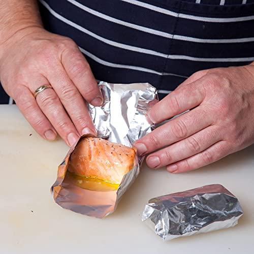 EcoQuality EcoQuality [7 Pack] Food Service Heavy Duty Aluminum Foil Roll (12 in x 1000 ft) with Sturdy Corrugated Cutter Box - Great for Grill Use, Kitchen Wrap, Foil Wrap, Cooking, Cleaning