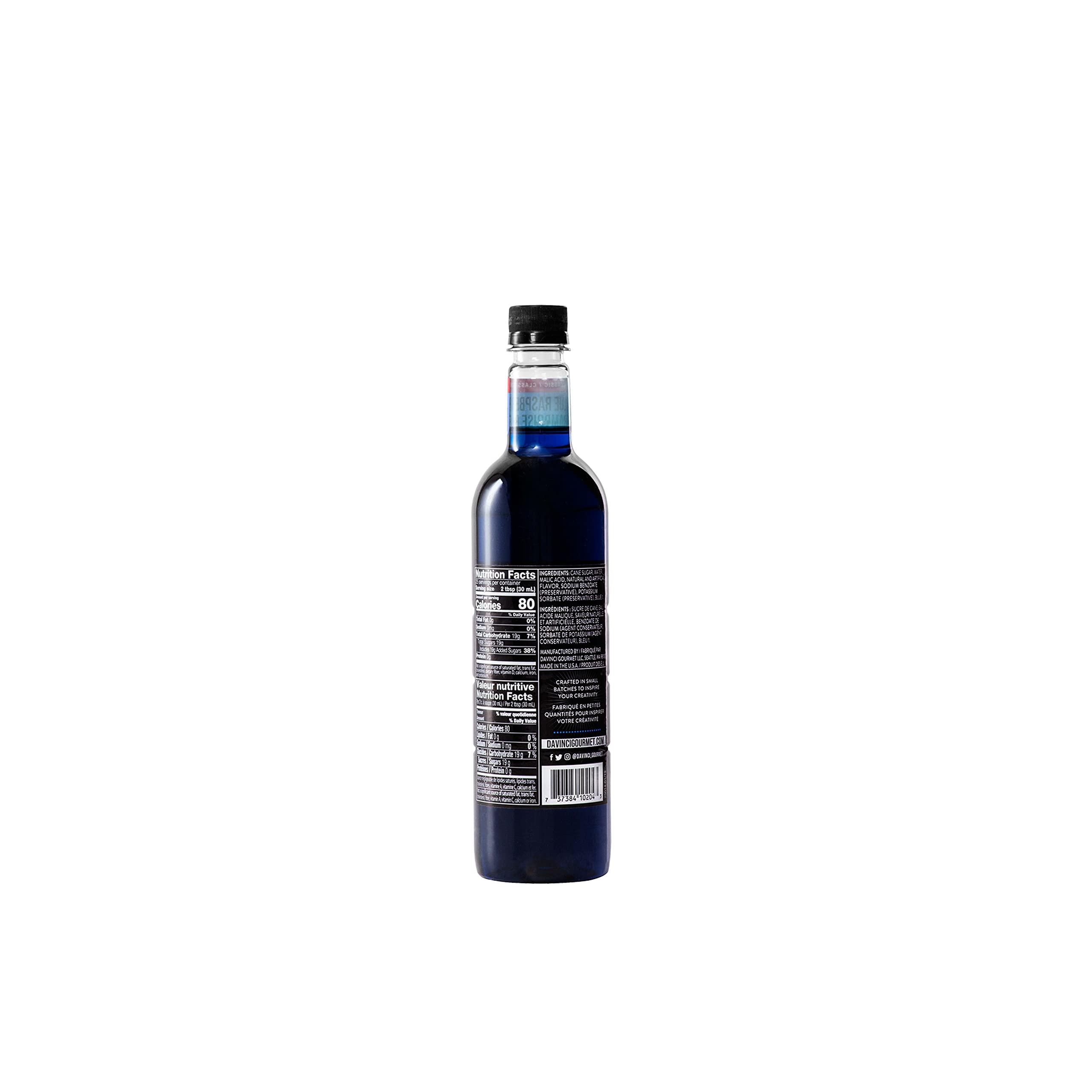DaVinci Gourmet DaVinci Gourmet Classic Blue Raspberry, 25.4 Fluid Ounces (Pack of 1)