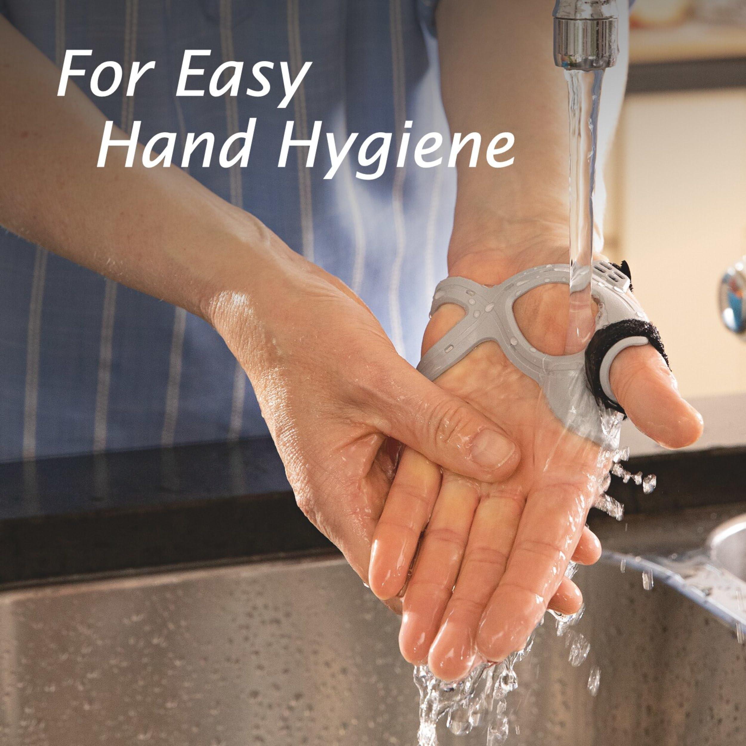 BSN Medical Actimove Professional Line Rhizo Forte Thumb Orthosis Thumb Brace for Osteoarthritis, Skiers Thumb, Rheumatoid Arthritis, Sprains Patented Design Right Hand Gray, Medium