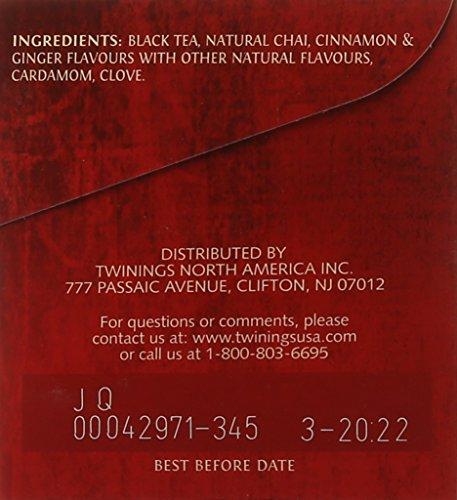 Twinings Twinings of London Chai Tea Bags, 25 Count