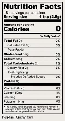 Anthony's Anthony's Xanthan Gum, 1 lb, Batch Tested Gluten Free, Keto Friendly, Product of USA