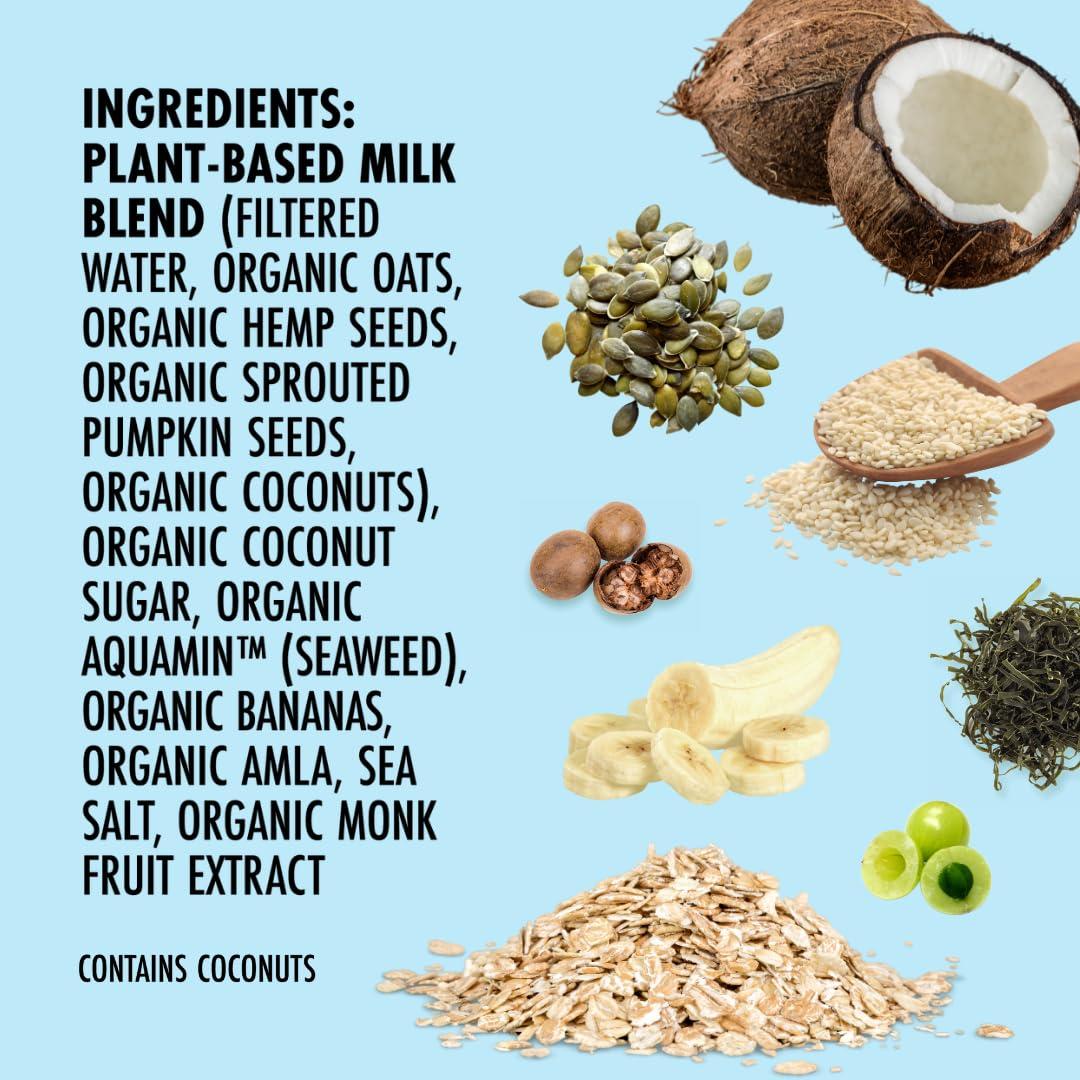 Kiki Milk Kiki Milk Plant Based Milk - Organic Original Kiki Milk - Calcium & Magnesium Source - Gluten Free, Gum Free, GMO Free, Dairy Free, Soy Free, Glyphosate Free - Shelf Stable - (32 oz • Pack of 6)