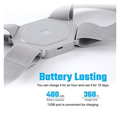 JBIVWW JBIVWW KJACR Electric Posture Corrector Back Brace Spine Stretcher Lumbar Vibration Massager Spine Deck Backbelt Support USB Rechargeable (Color : 1 Belt)