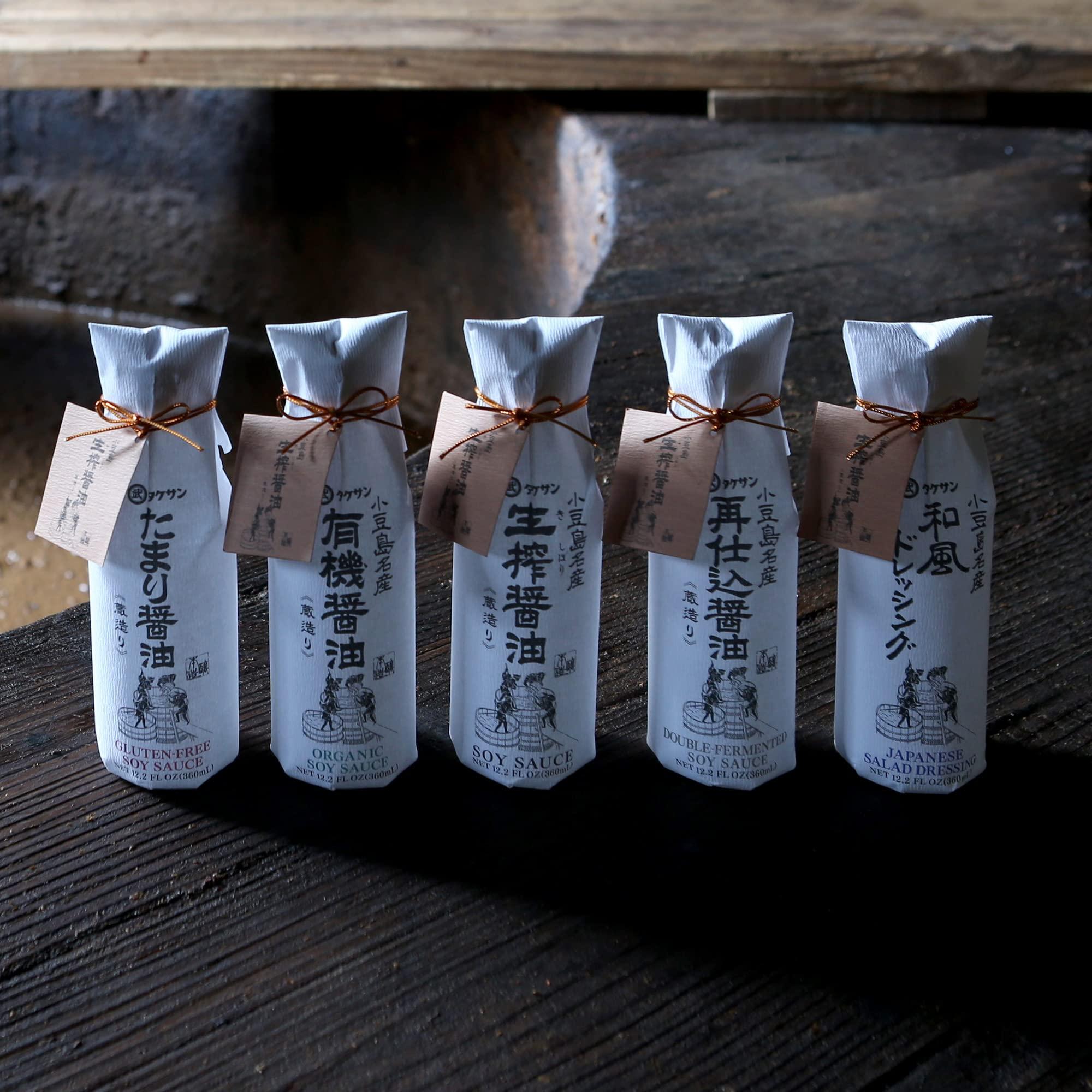 Kishibori Shoyu TAKESAN KISHIBORI SOY SAUCE (Original, 12.2 Fl oz.) Pure artisan Japanese soy sauce. All natural barrel aged 1 year unadulterated and without preservatives