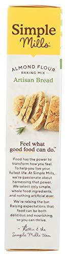 Simple Mills Simple Mills Almond Flour Baking Mix, Artisan Bread Mix - Gluten Free, Plant Based, Paleo Friendly, 10.4 Ounce (Pack of 1)