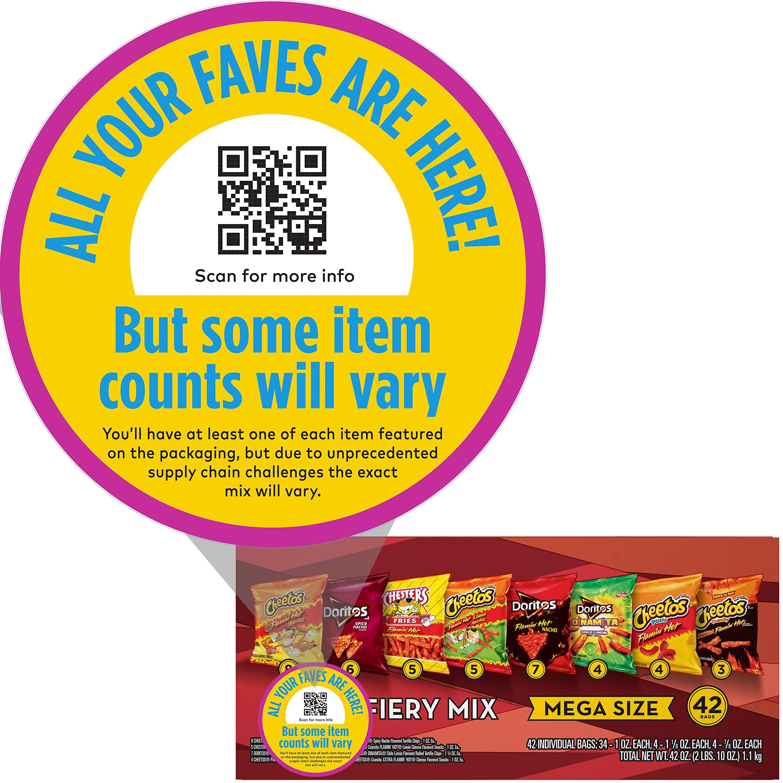 Frito Lay Frito-Lay Fiery Mega Mix Variety Pack, Ct 24