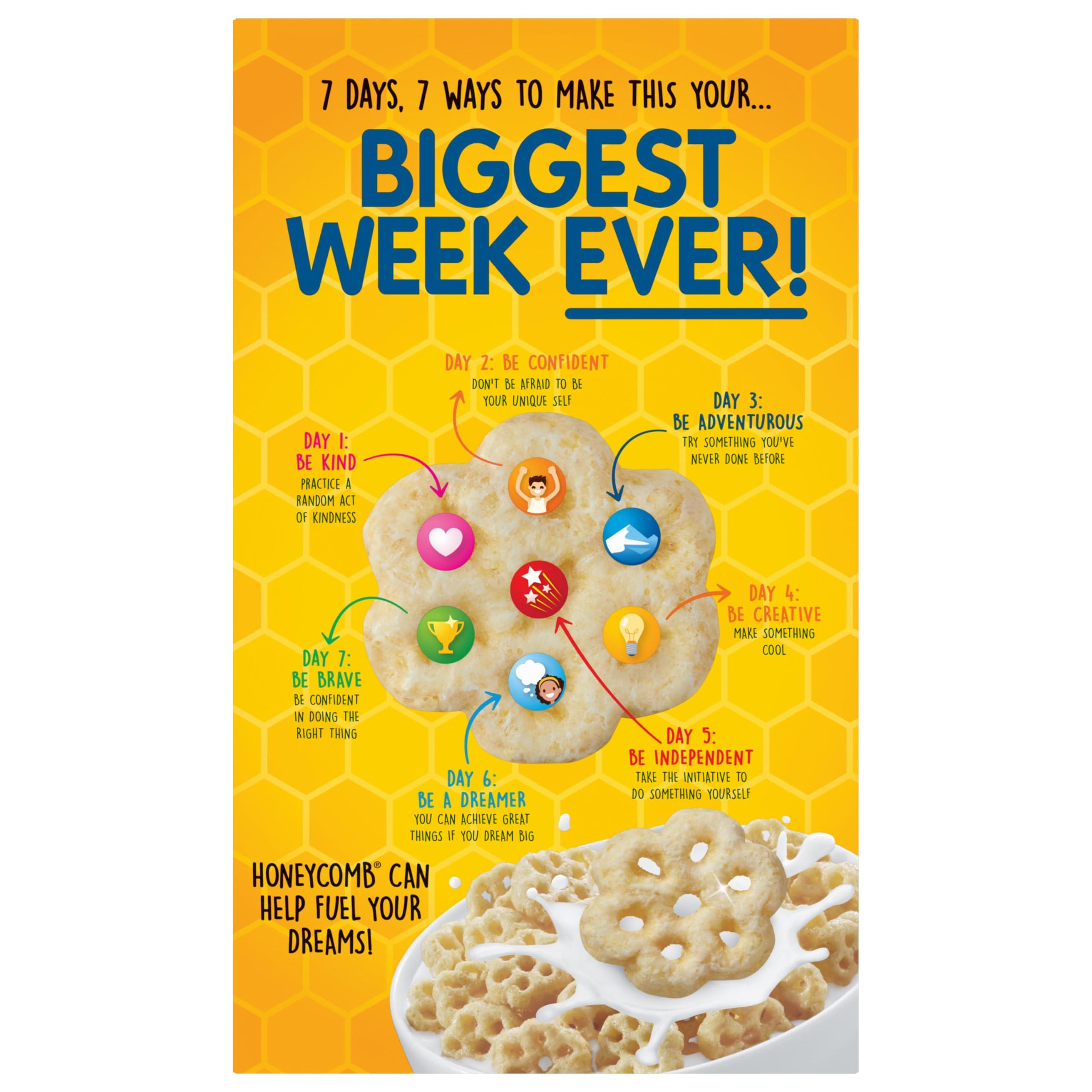 Honeycomb Post Honeycomb Cereal, Honey Flavored Sweetened Corn and Oat Cereal, 19 OZ Box