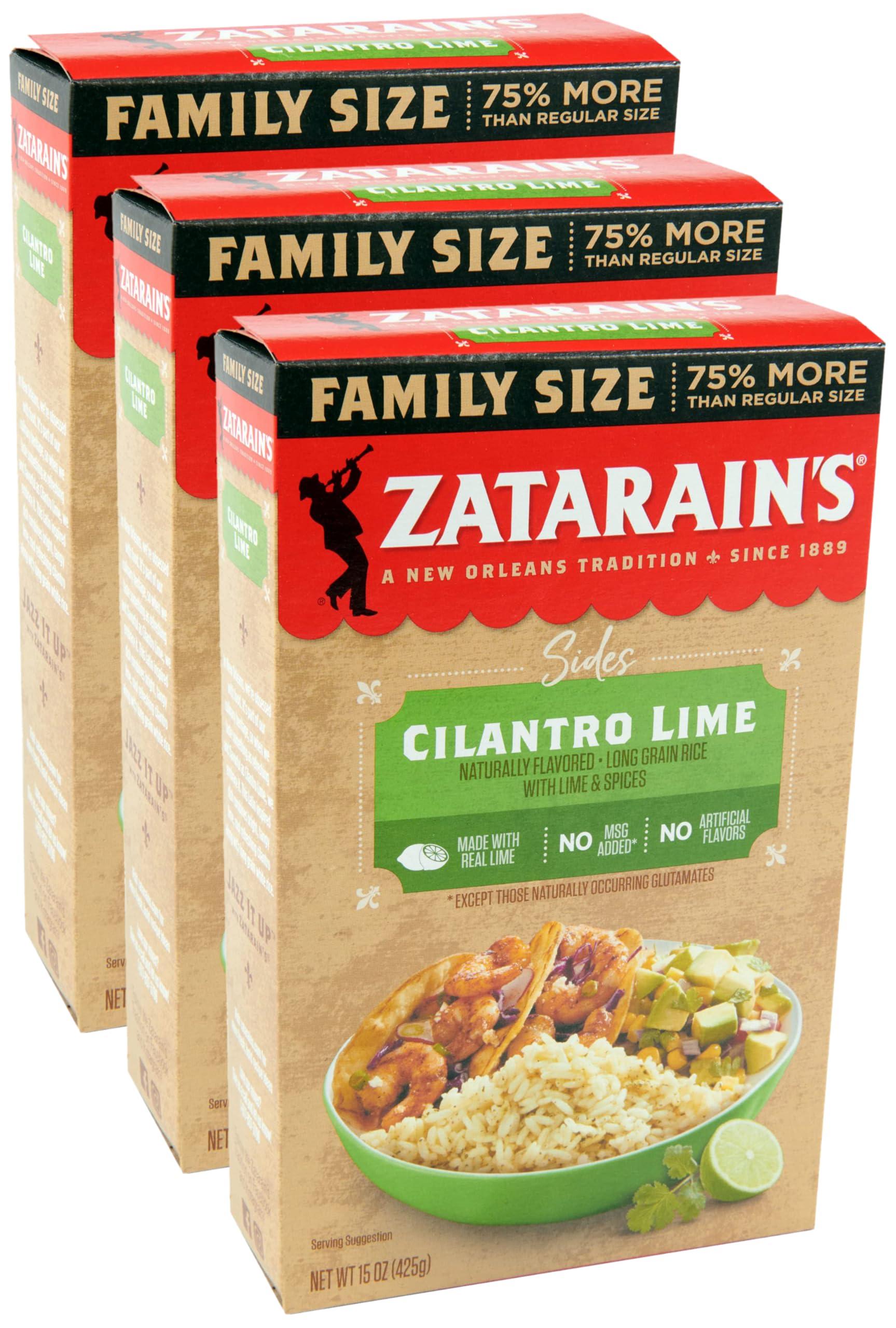Zatarain\'s Zatarain\'s Family Size Cilantro Lime Rice, 15 oz (Pack of 3)
