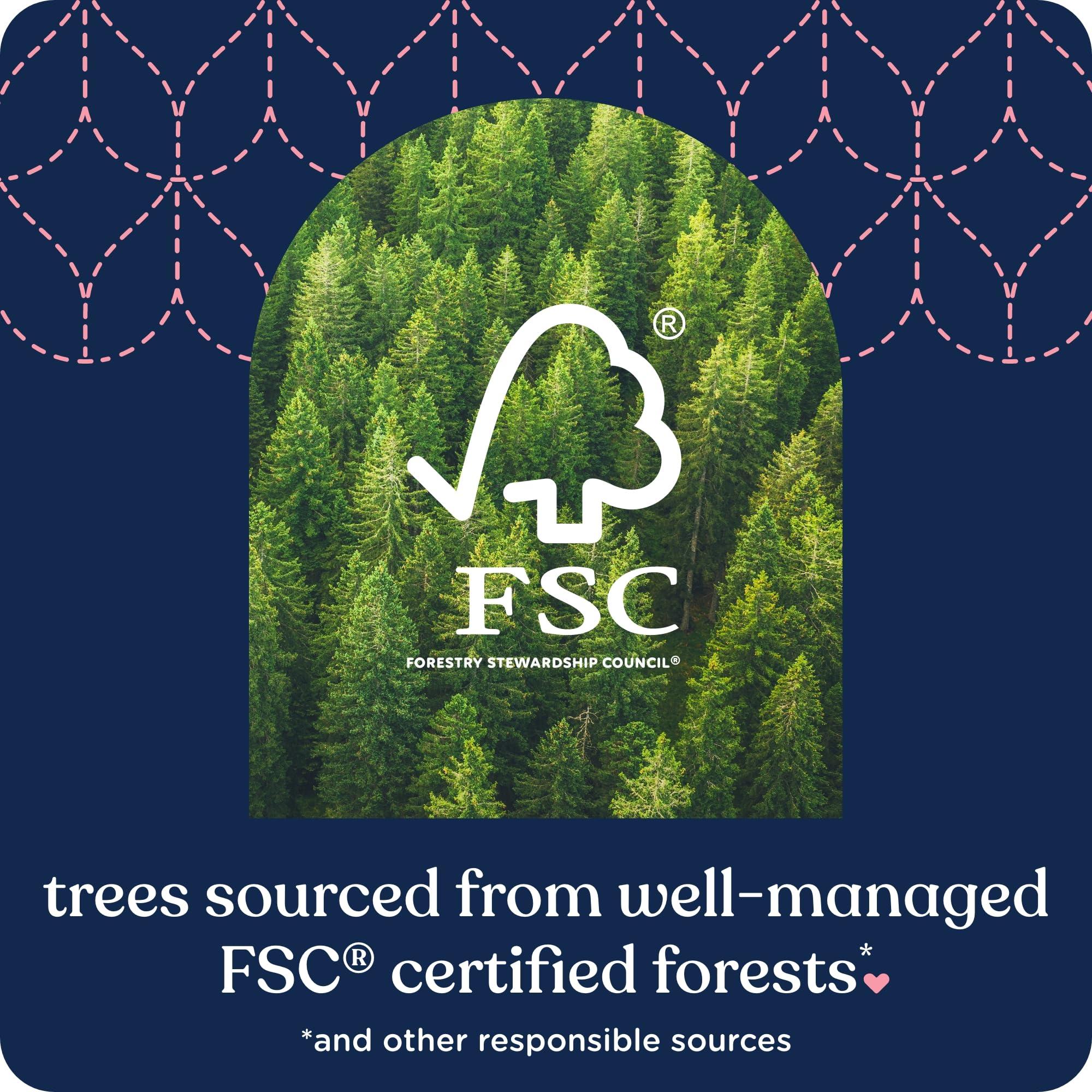 Quilted Northern Quilted Northern Ultra Plush Toilet Paper with Sweet Lilac & Vanilla Scented Tube, 24 Mega Rolls = 96 Regular Rolls (Packaging May Vary) White