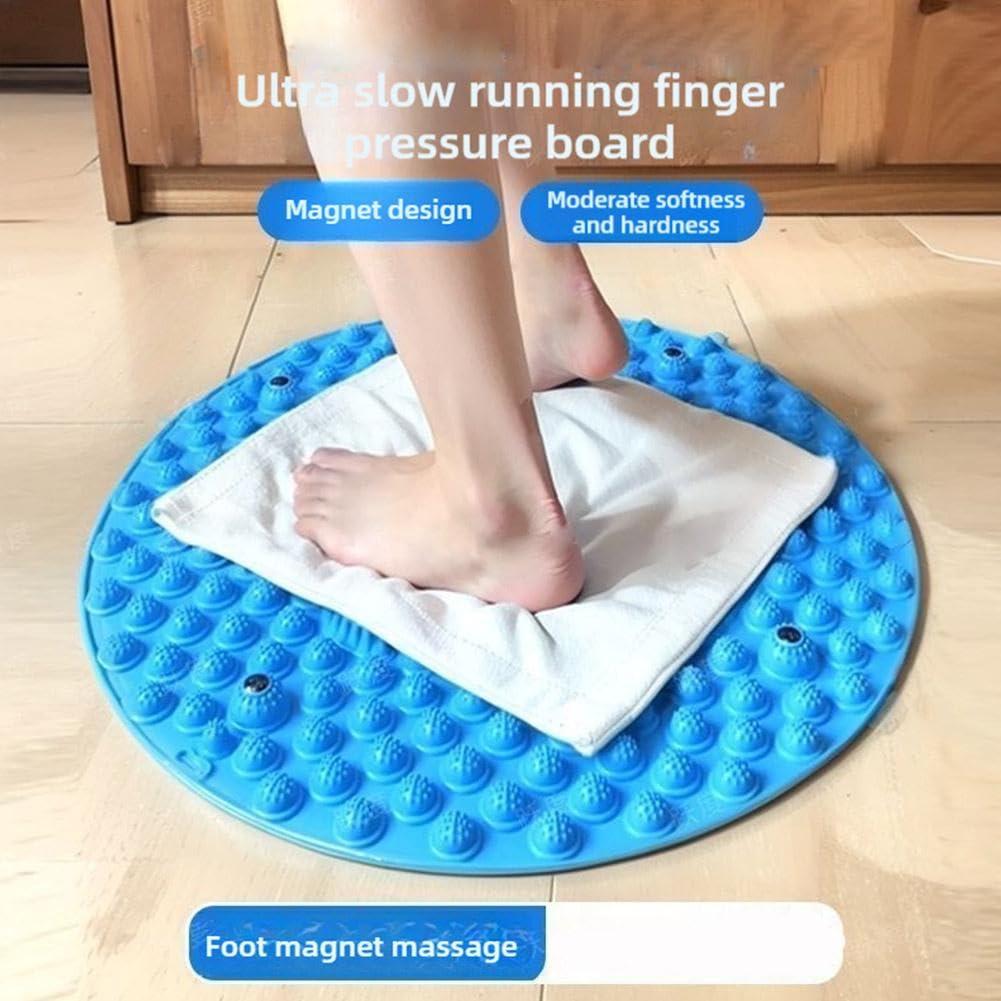 NineLife Basics Foot Massage Mat,Foot Reflexology Pad -Massage Mat Pad with Magnetic Therapys Acupressures Disc,Foldable Anti Fatigue Walk Stone Acupoint Mat Particle Portable Massage Tool for Walking & Long Sitting