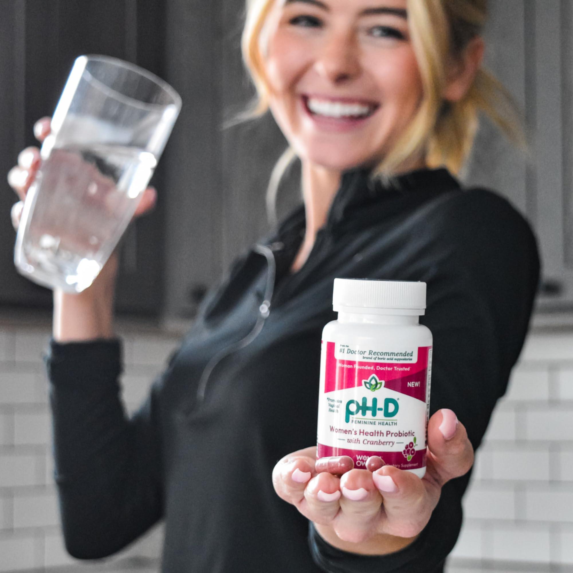 pH-D Feminine Health Support pH-D Feminine Health - Women\'s Health Probiotic with Prebiotic Blend, Cranberry Fruit Extract - Oral Supplement - 30 Count