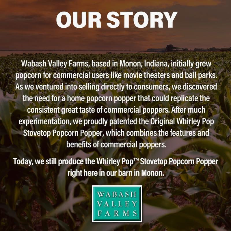 Wabash Valley Farms Wabash Valley Farms Popcorn Kernels - Hull-Less Baby White Popcorn Kernels, Gourmet Popcorn Kernels for Popcorn Maker, White Popcorn Kernels for Popping, Non-GMO Popcorn Seeds, Popping Corn (6 lb)