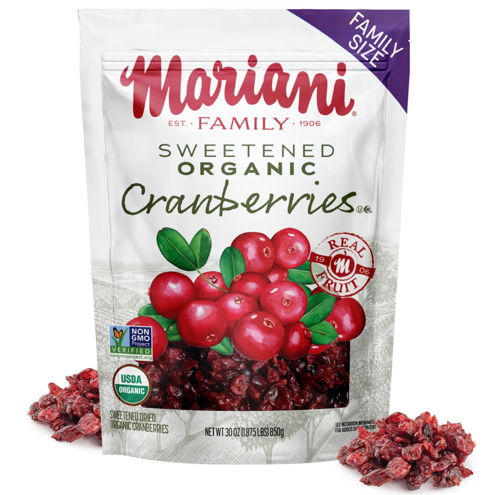 Organic by Mariani Mariani Organic Dried Cranberries, 30 oz
