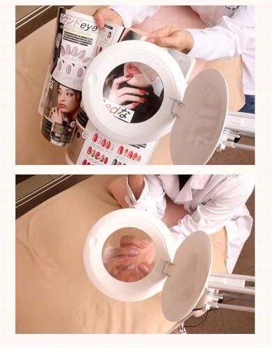 ZHKLWQD ZHKLWQD Lupa De Aumento 10X Plegable De Sobremesa, Con Lupa De Luz Led, para Ancianos, Jvenes, Amplificacin De Mantenimiento De Circuitos Electrnicos