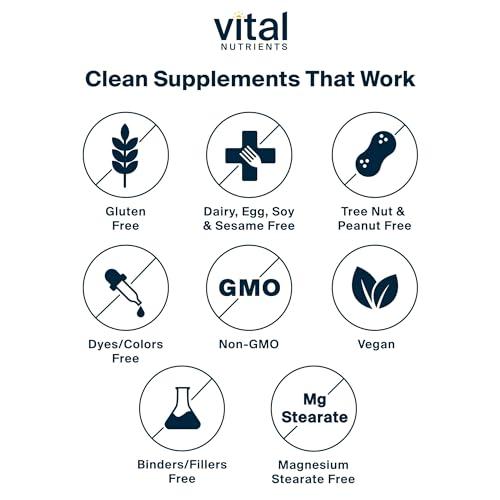 Vital Nutrients Vital Nutrients Cortisol Balance | Vegan Stress Relief Supplement | Cortisol Manager Supports Energy & Stress Levels | Ashwagandha & Magnesium for Relaxation | Gluten, Dairy, Soy Free | 30 Capsules