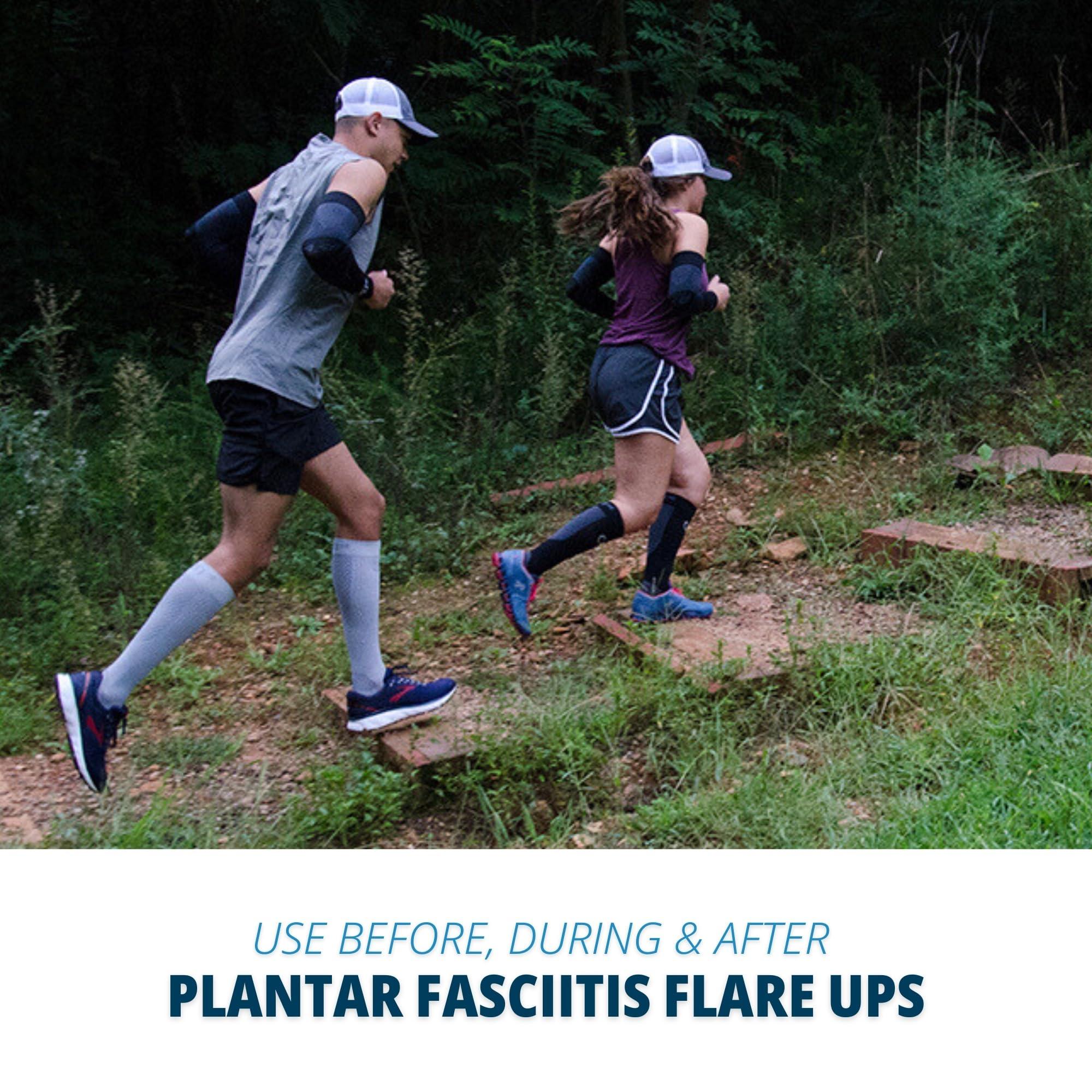 OS1st OS1st FS4 Compression Bracing Plantar Fasciitis Socks relives heel pain, improves circulation and overal foot health (US, Alpha, Large, Regular, Regular, Steel Blue)