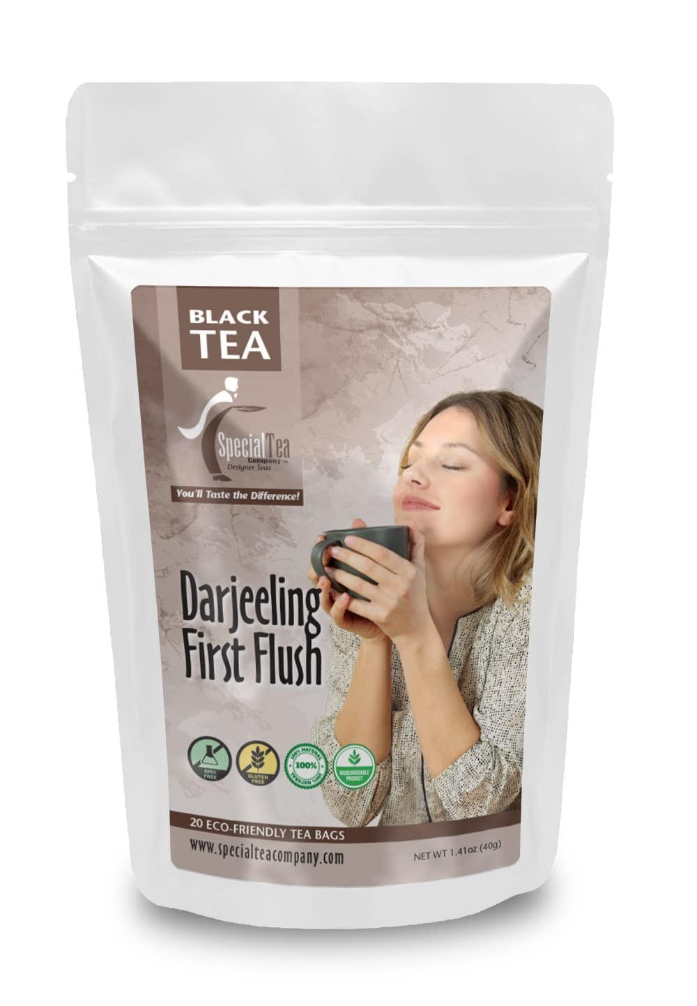 SpecialTea Company Special Tea Darjeeling First Flush Black Tea, 20 Tea Bags